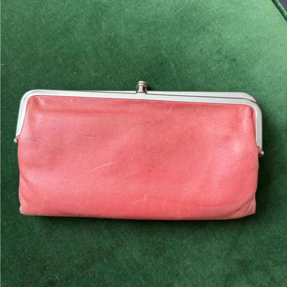 Hobo Pink Leather Clutch